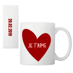 Mug - Je t'aime cœur