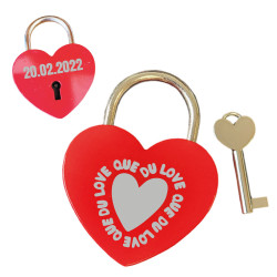Cadenas rouge cœur - Que du...