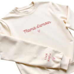 Sweat blanc cassé - Mamie...