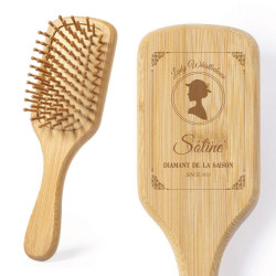 Brosse à cheveux en bambou...