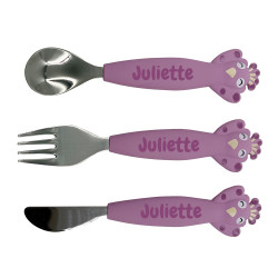 Set de 3 couverts en métal...