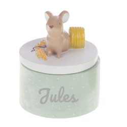 Boîte à dents vert d'eau -...