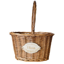 Panier en osier - Fleurs...