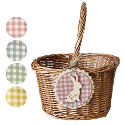 Panier en osier - Motifs...