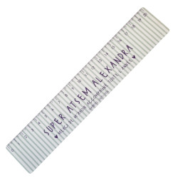 Règle en plexi 20 cm -...