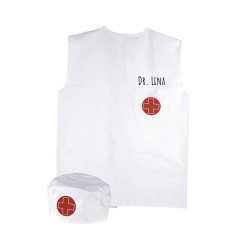 Blouse et coiffe de docteur...