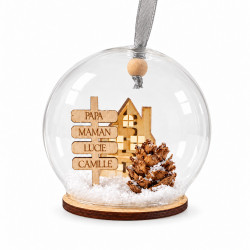 Boule de Noël en verre...