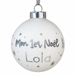 Boule de Noël en verre -...