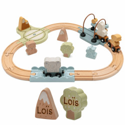 Set de train en bois -...