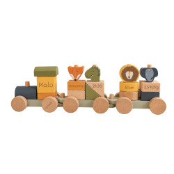New Train à blocs en bois...