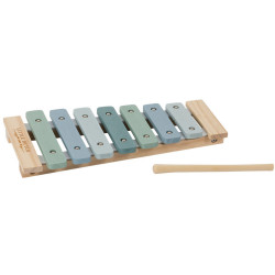 Xylophone en bois bleu -...