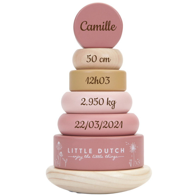 Cercle En Bois Gravé "Je M'appelle" - Personnalisable Avec Prénom - Annonce Naissance Ou Décoration Chambre Bébé