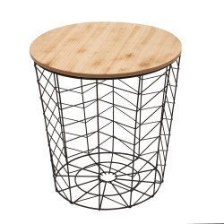 Table filaire avec plateau