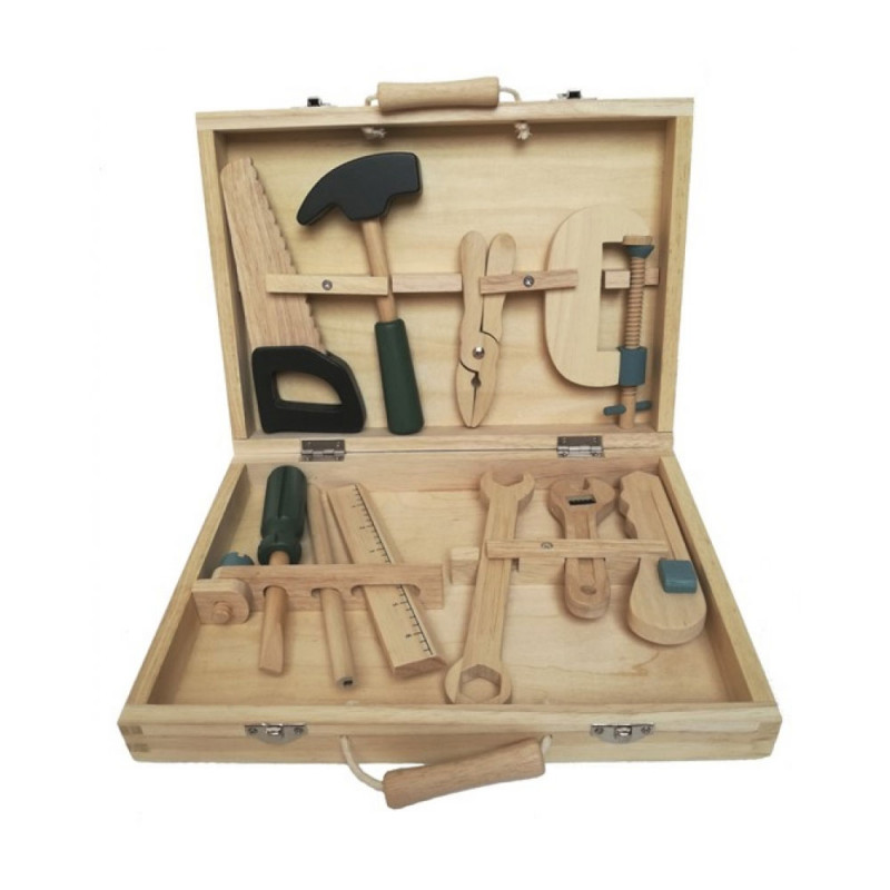 Boîte à Outils En Bois XIAPIA 124 Pièces Deluxe, Kit De