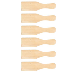 6 spatules à raclette en bois