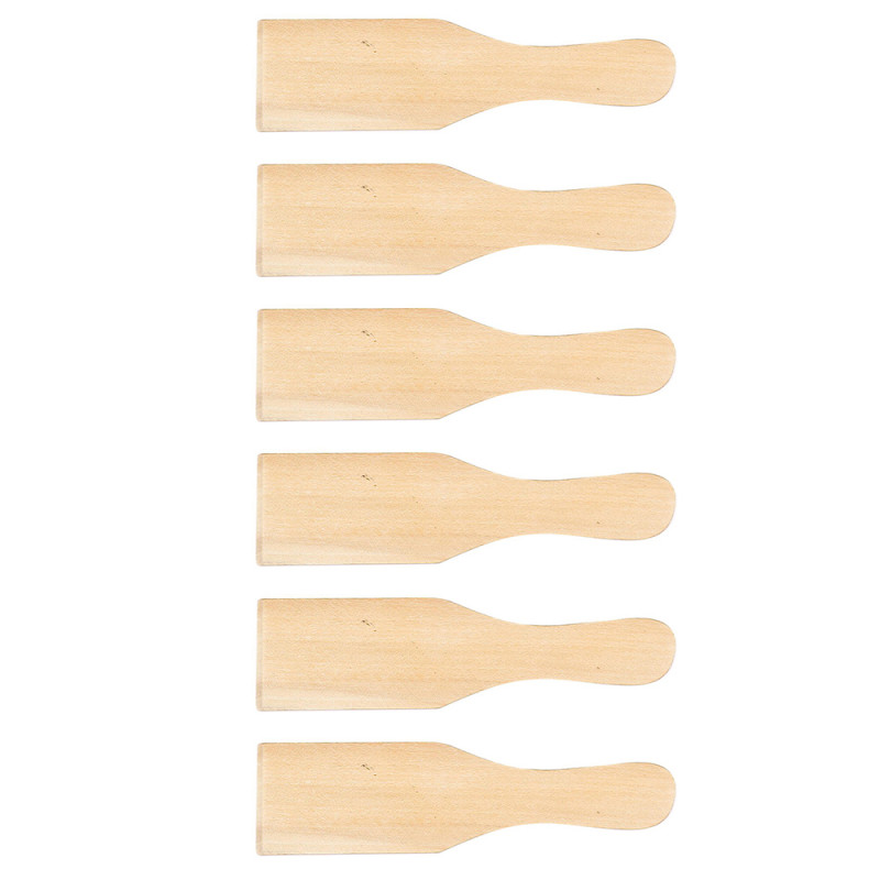 Set de 6 mini spatules à raclette en bois de hêtre PEFC - Alice