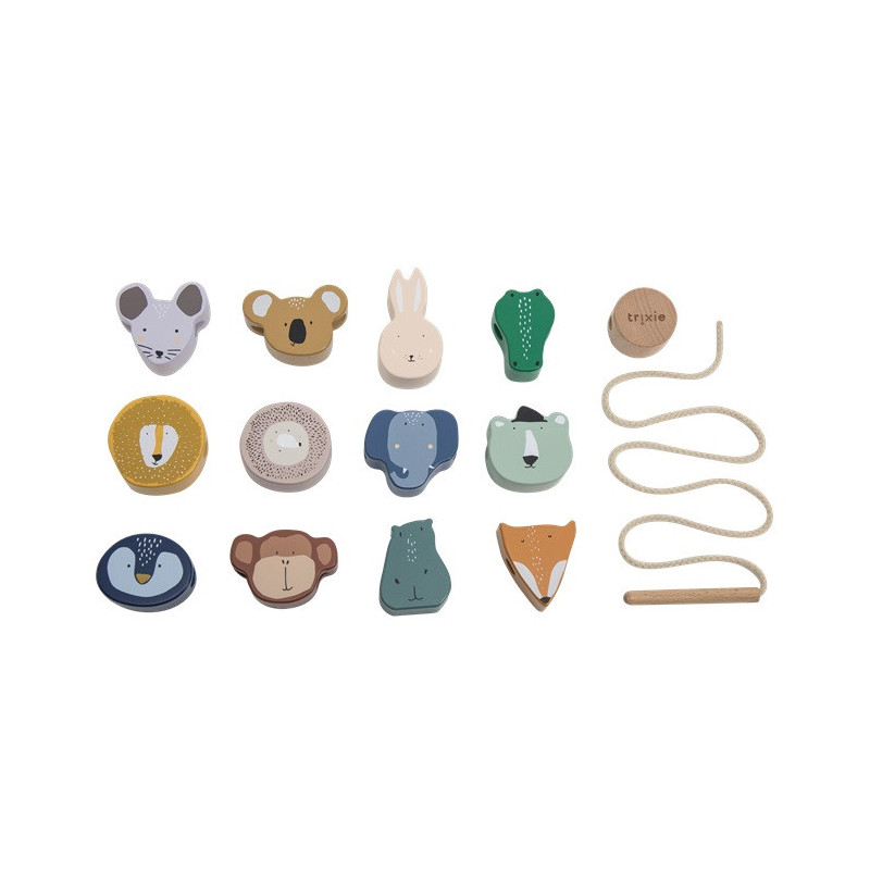 BITEFU Lot de 45 animaux en bois à peindre avec trou, pendentif en bois pour anniversaire d'enfant, travaux manuels pour filles, garçons, travaux manuels, décoration en bois