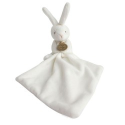 Pantin lapin avec mouchoir personnalisé, Lapin crème