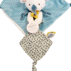 Yoca Le Koala Doudou Blanc/bleu de Doudou et Compagnie, Doudous : Aubert