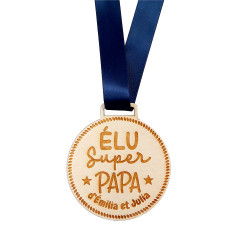 Médaille en bois - Élu...