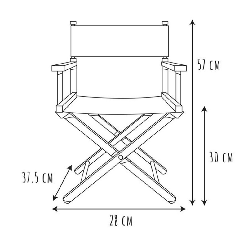 Chaise directeur enfant personnalisée