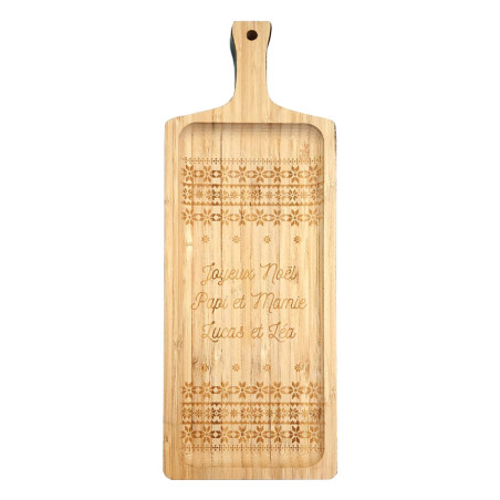 Planche à Découper Bambou Gravée "Meilleur Quand Marlène Cuisine" - 30x20 Cm, Idéale Cadeau Femme