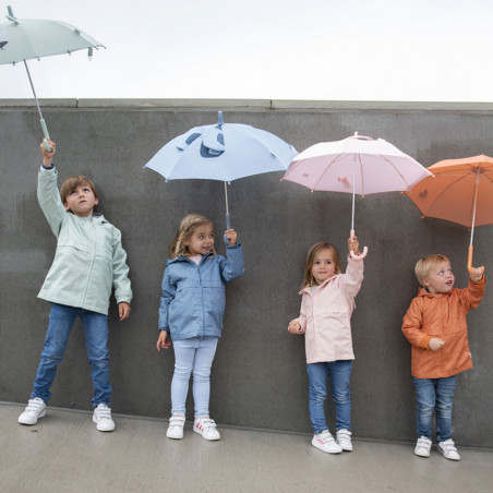 Parapluie Enfant Transparent Motif Ours - 8 Branches, 70cm De Diamètre, Ouverture Automatique - Imperméable, Coupe-vent - Pour 2 à 7 Ans - 10