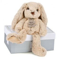 Peluche enfant- Lapin beige...