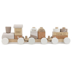 Train à blocs en bois...