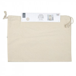 Grand sac de rangement en tissu clair - 51x61x32