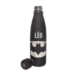 Gourde noire et grise - BATMAN