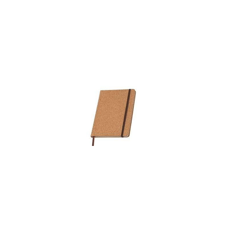 Carnet de notes en liège - Élégant carnet avec couverture en liège - Format  A5 - Beige - Couverture souple - Pour l'école, l'université, les privées