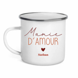 Mug émaillé - Mamie d'Amour