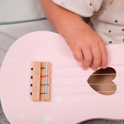 Guitare en bois pour enfant rose Little Dutch - Merci Léonie