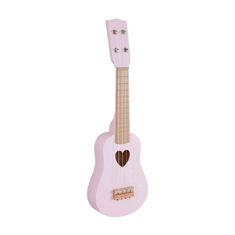 Guitare enfant en bois certifié FSC® - rose, Jouet