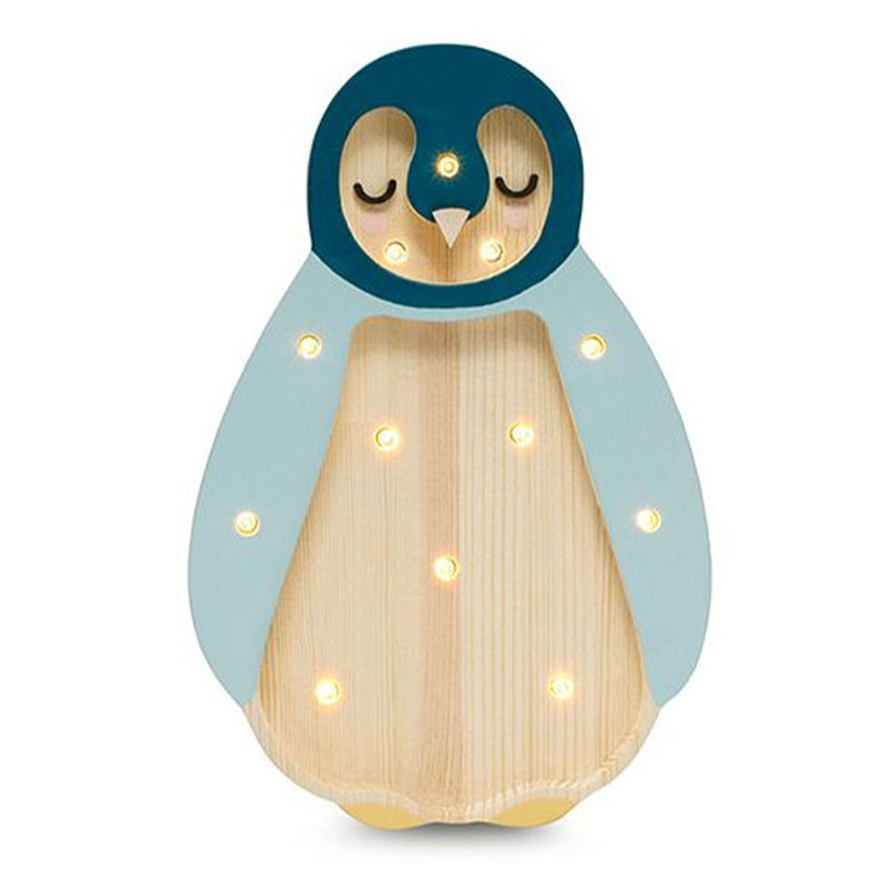 Mobile Pour Bébé En Bois - Pingouins Colorés - Largeur 29 Cm, Hauteur 40 Cm - Décoration Chambre Bébé