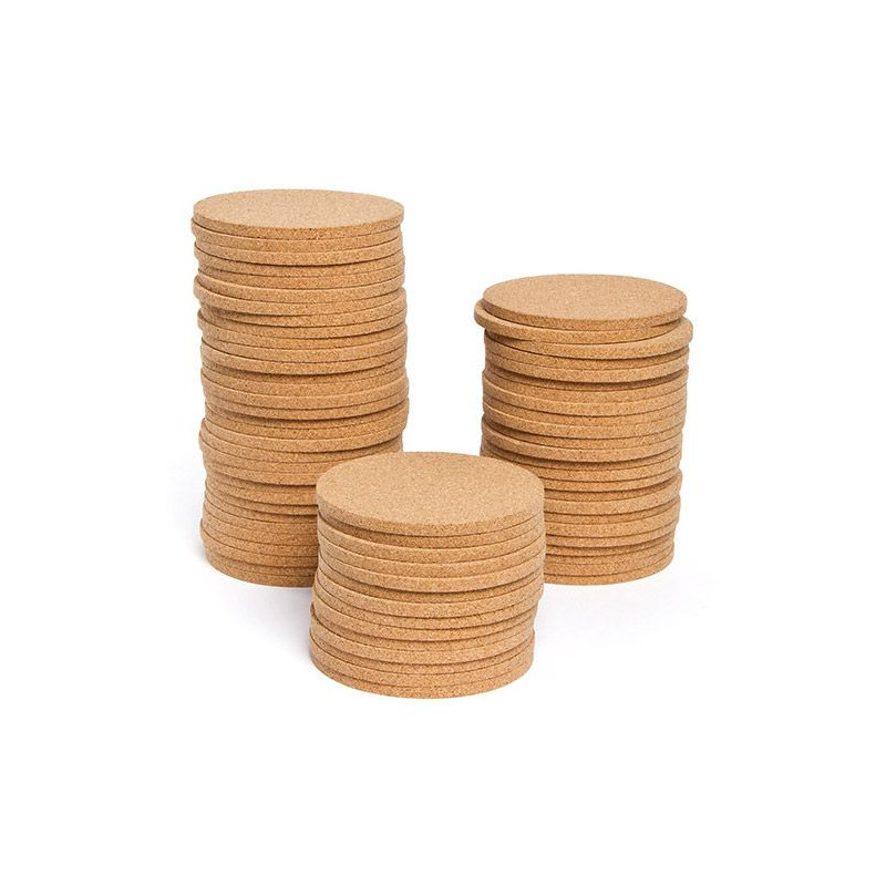 Lot De 2 Dessous De Plat En Liège Naturel Zeller - 30x20 Cm, Protection Thermique Et Anti-taches