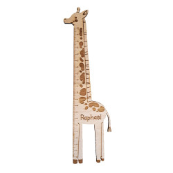 Règle en bois - Girafe