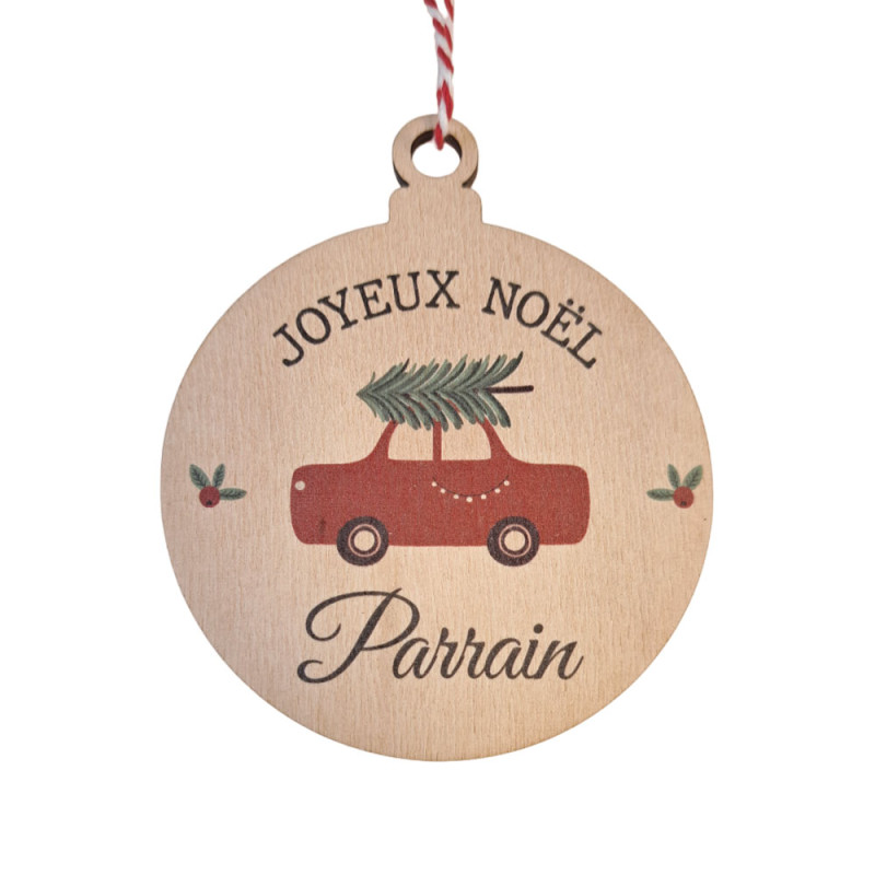 Holiday Car Affiche - Sapin de Noël sur une voiture 