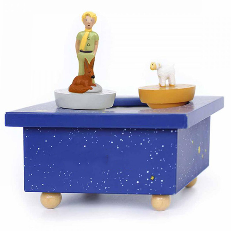 Boîte à Musique Trousselier Le Petit Prince – Mécanisme 18 Notes, Clair De Lune De Debussy – Figurines Tournantes, Décor Phosphorescent – Coffret à Bijoux En Bois