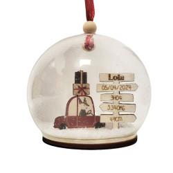 Boule de Noël en verre -...