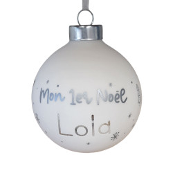 Boule de Noël en verre -...