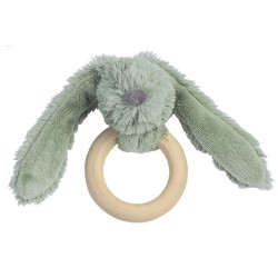 Hochet doudou Lapin vert...