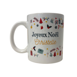 Mug - Joyeux Noël - Christelle