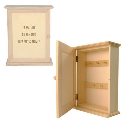 Boite à clés rectangle en bois
