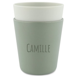 Lot de 2 gobelets olive -...