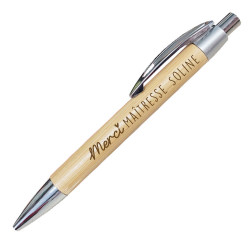 Stylo à bille en bambou -...
