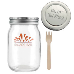 Bocal à salade en verre