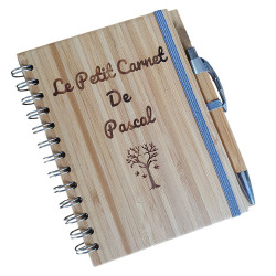 Carnet de notes en bambou