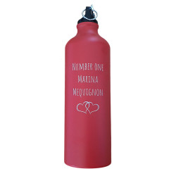 Gourde métallique - Rouge